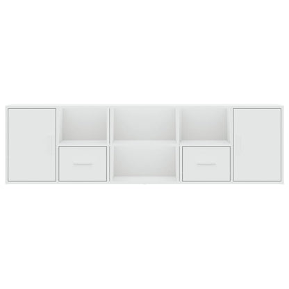 Mobile Angolare Bianco 160x40x45 cm in Truciolato