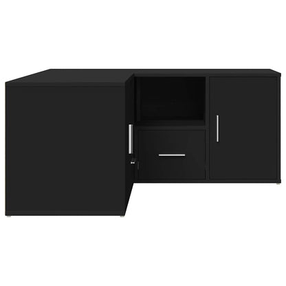 Mobile Angolare Nero 160x40x45 cm in Truciolato - homemem39