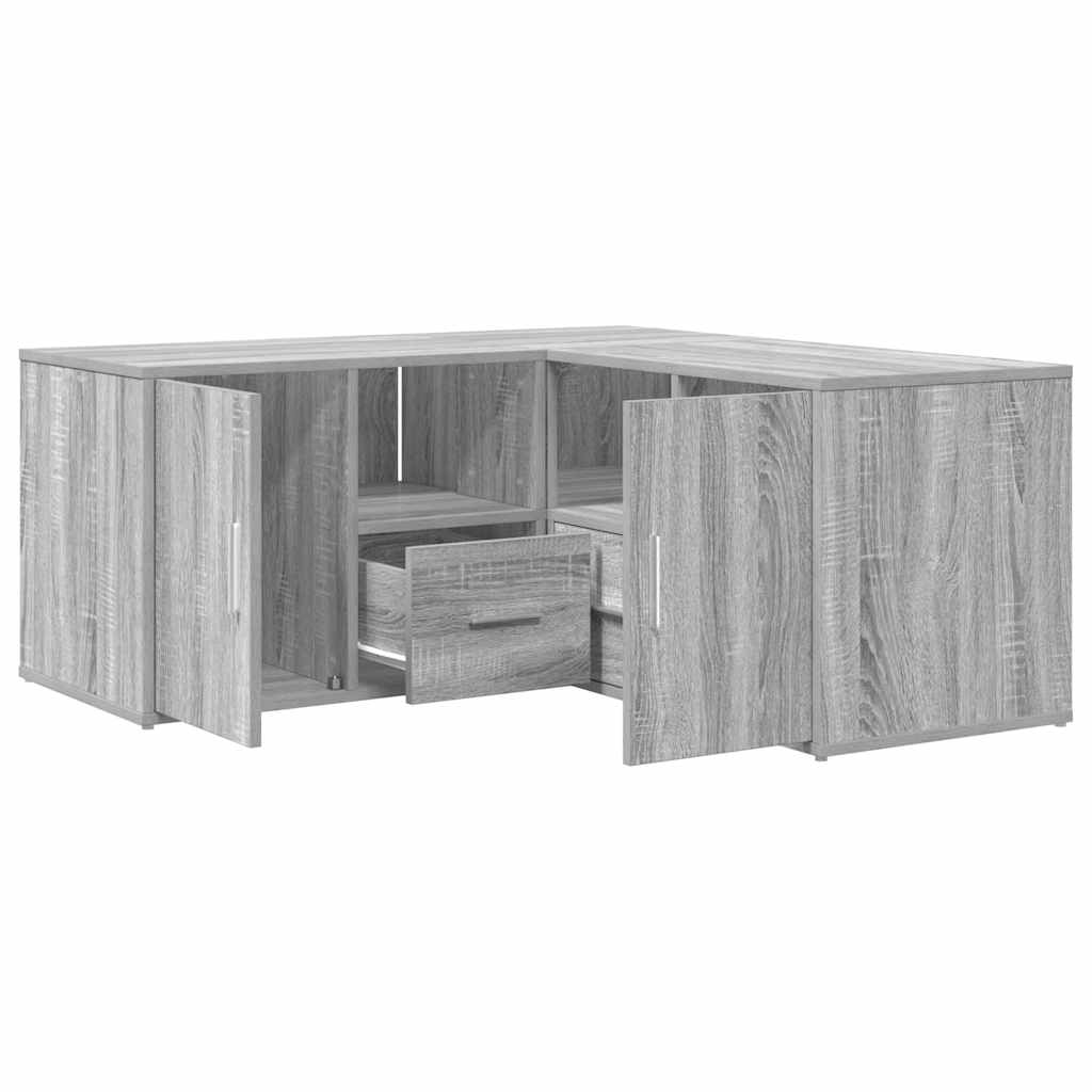Mobile Angolare Grigio Sonoma 160x40x45 cm in Truciolato - homemem39
