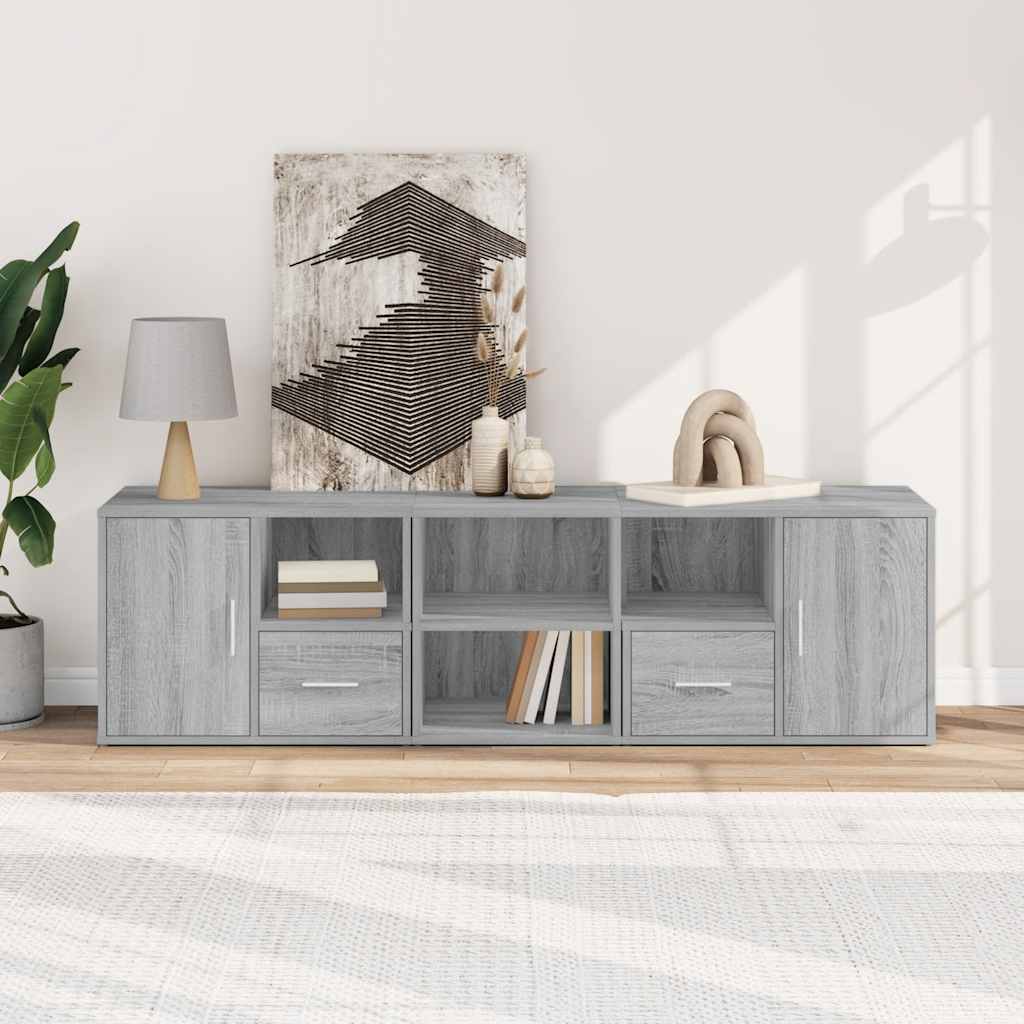 Mobile Angolare Grigio Sonoma 160x40x45 cm in Truciolato - homemem39