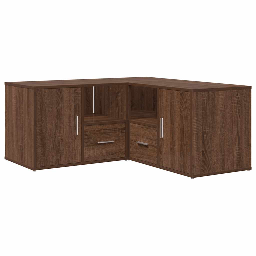 Mobile Angolare Rovere Marrone 160x40x45 cm in Truciolato - homemem39