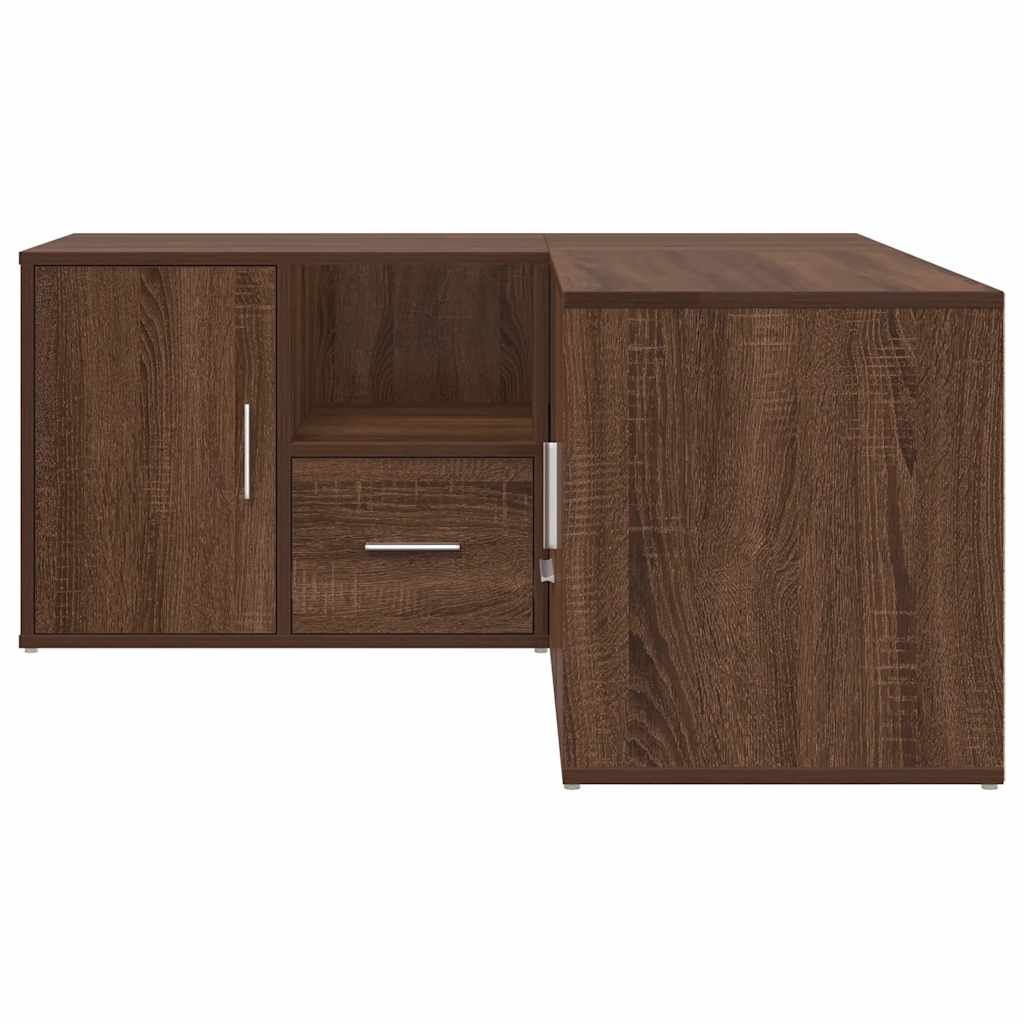 Mobile Angolare Rovere Marrone 160x40x45 cm in Truciolato - homemem39