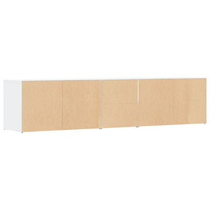 Mobile Angolare Bianco 200x40x45 cm in Truciolato