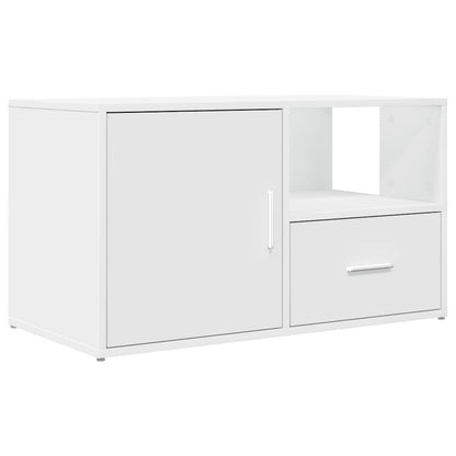 Mobile Angolare Bianco 200x40x45 cm in Truciolato - homemem39
