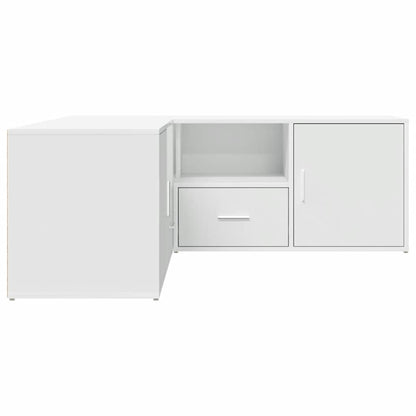 Mobile Angolare Bianco 200x40x45 cm in Truciolato - homemem39