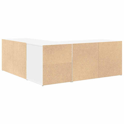 Mobile Angolare Bianco 200x40x45 cm in Truciolato - homemem39