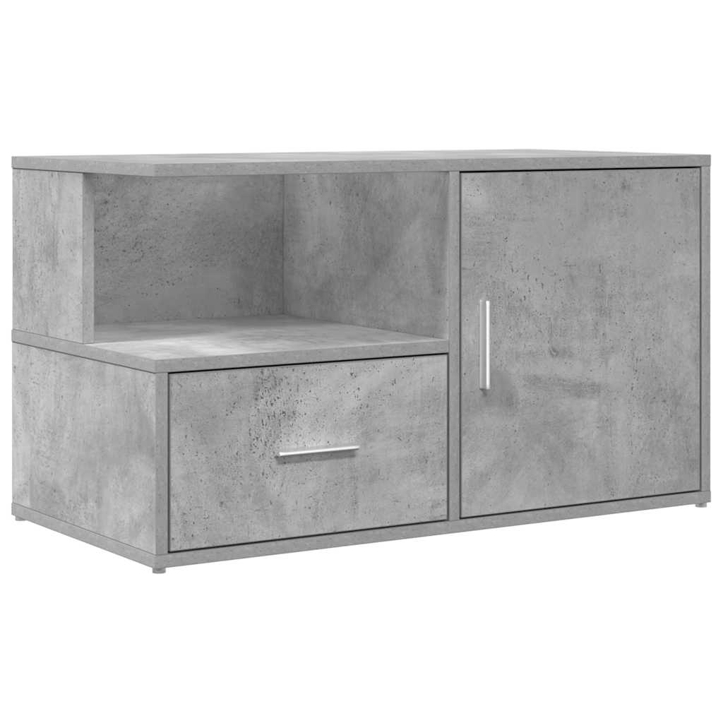 Mobile Angolare Grigio Cemento 200x40x45 cm in Truciolato - homemem39