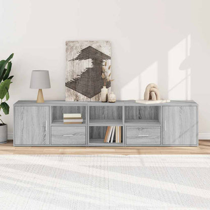 Mobile Angolare Grigio Sonoma 200x40x45cm in Truciolato - homemem39