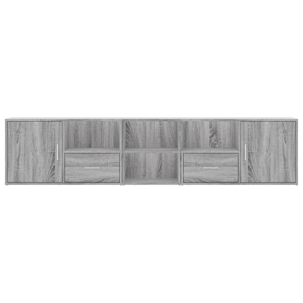 Mobile Angolare Grigio Sonoma 200x40x45cm in Truciolato