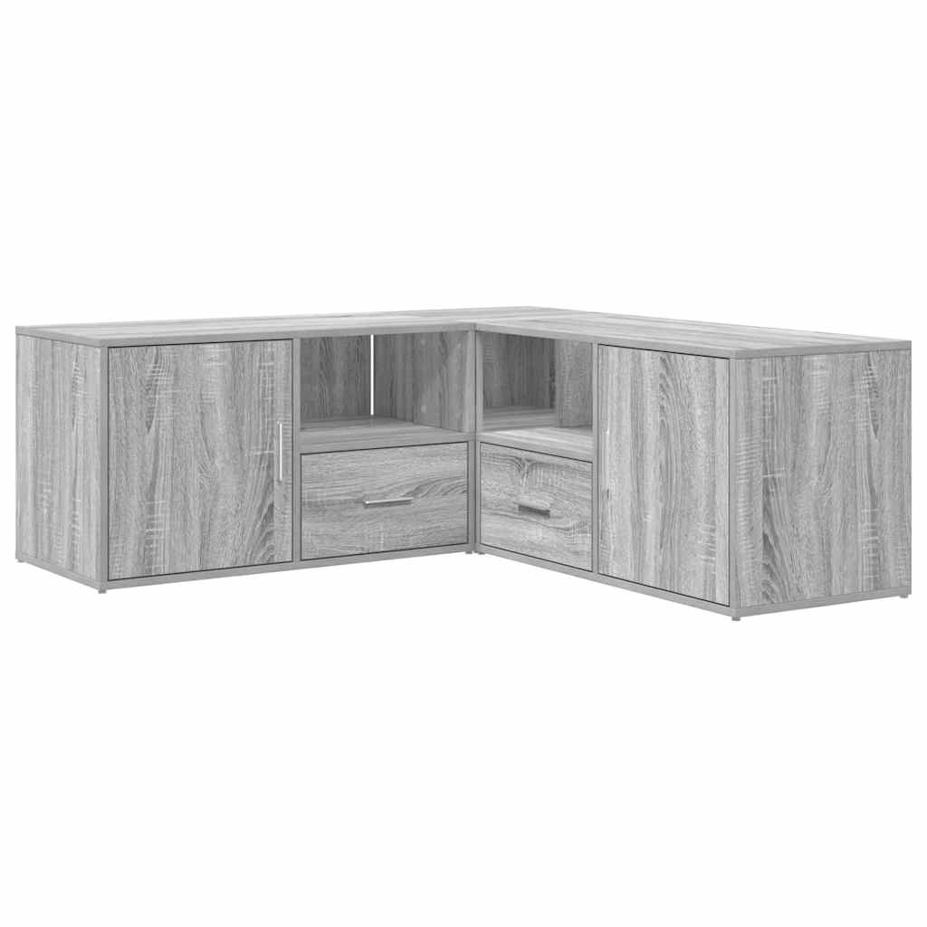 Mobile Angolare Grigio Sonoma 200x40x45cm in Truciolato - homemem39