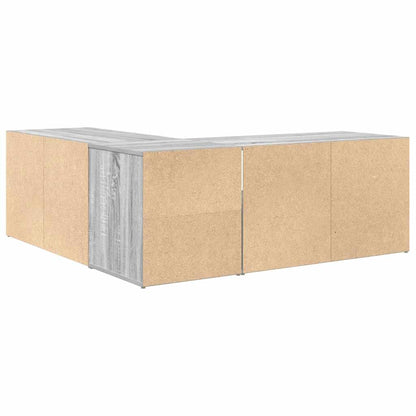Mobile Angolare Grigio Sonoma 200x40x45cm in Truciolato - homemem39