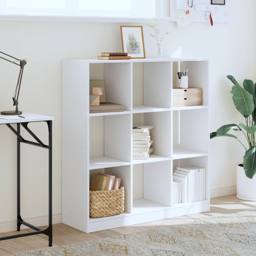 Libreria Bianca 102x32x108 cm in Truciolato | homemem39