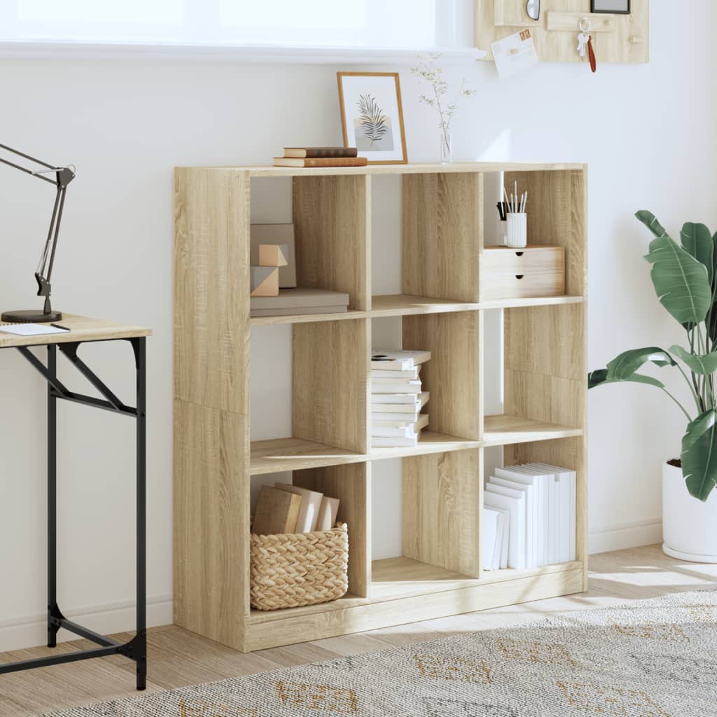 Libreria Rovere Sonoma 102x32x108 cm in Legno Multistrato | homemem39