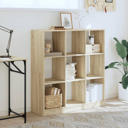 Libreria Rovere Sonoma 102x32x108 cm in Legno Multistrato | homemem39