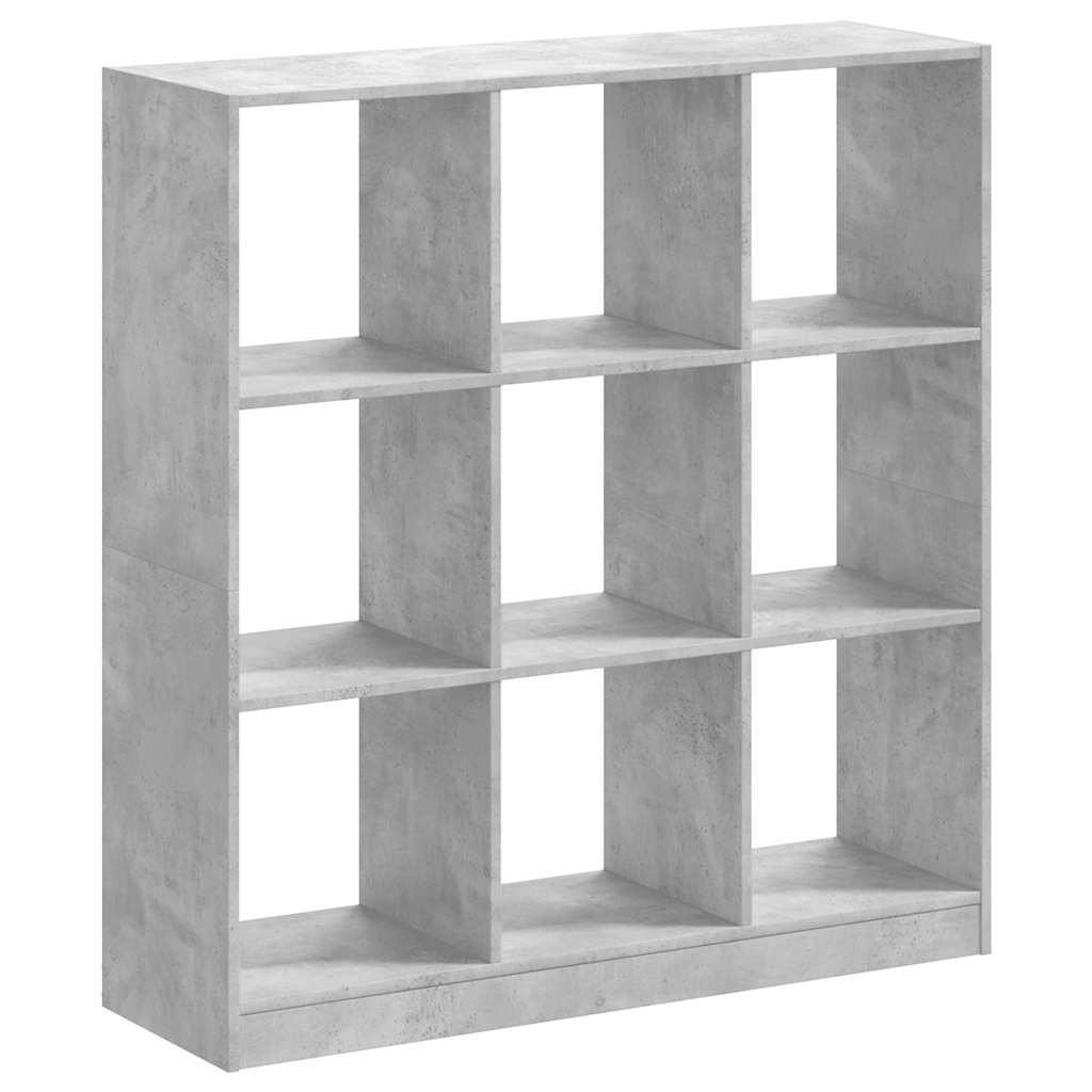Libreria Grigio Cemento 102x32x108 cm in Legno Multistrato | homemem39