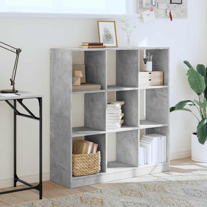 Libreria Grigio Cemento 102x32x108 cm in Legno Multistrato | homemem39
