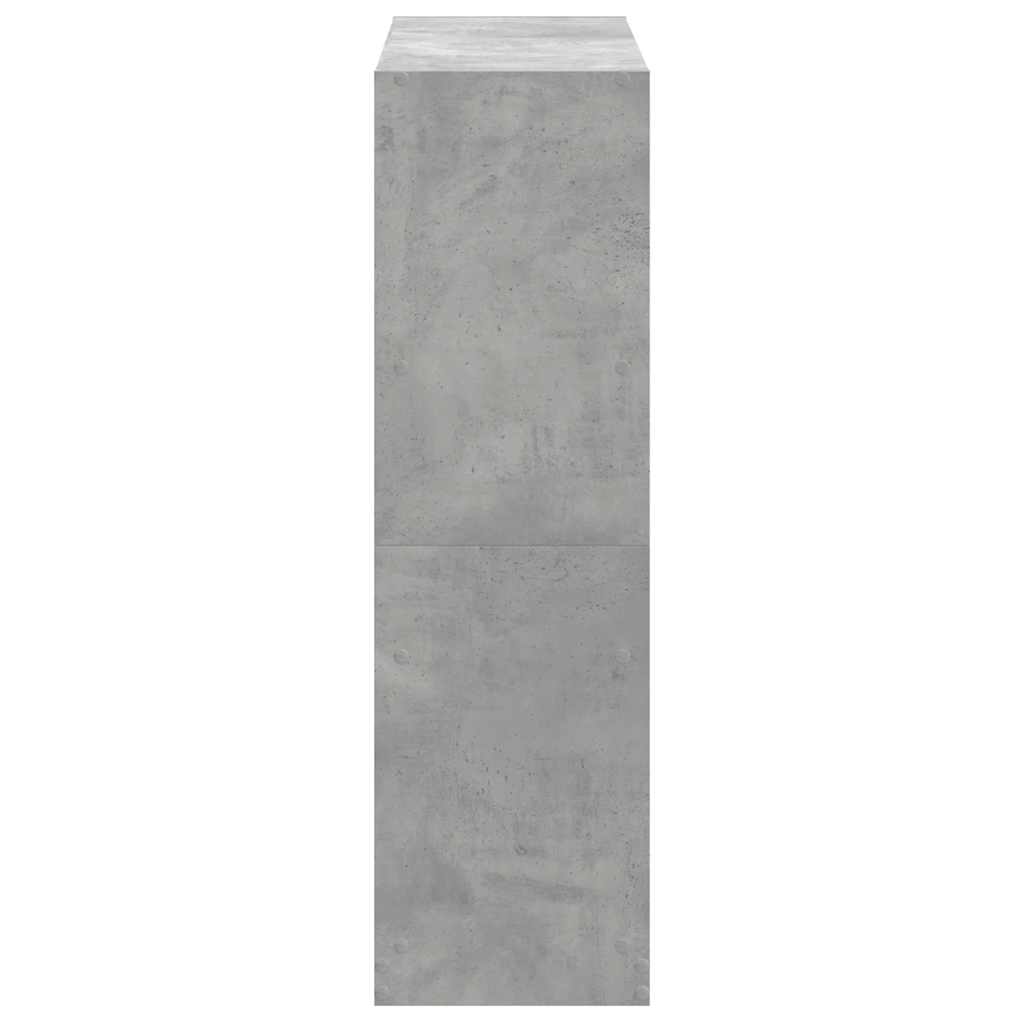 Libreria Grigio Cemento 102x32x108 cm in Legno Multistrato | homemem39
