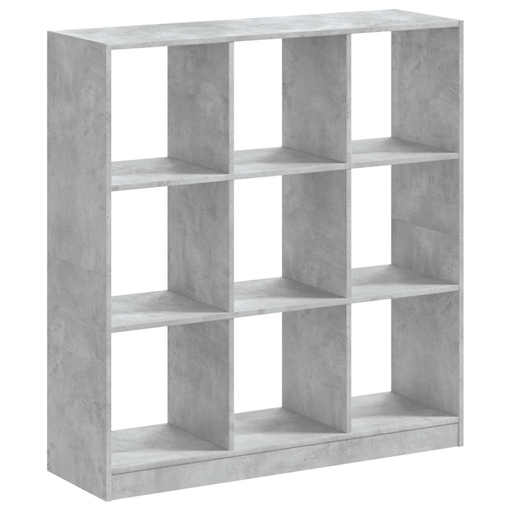 Libreria Grigio Cemento 102x32x108 cm in Legno Multistrato | homemem39