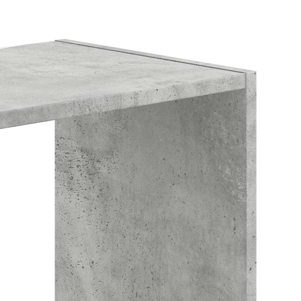 Libreria Grigio Cemento 102x32x108 cm in Legno Multistrato | homemem39