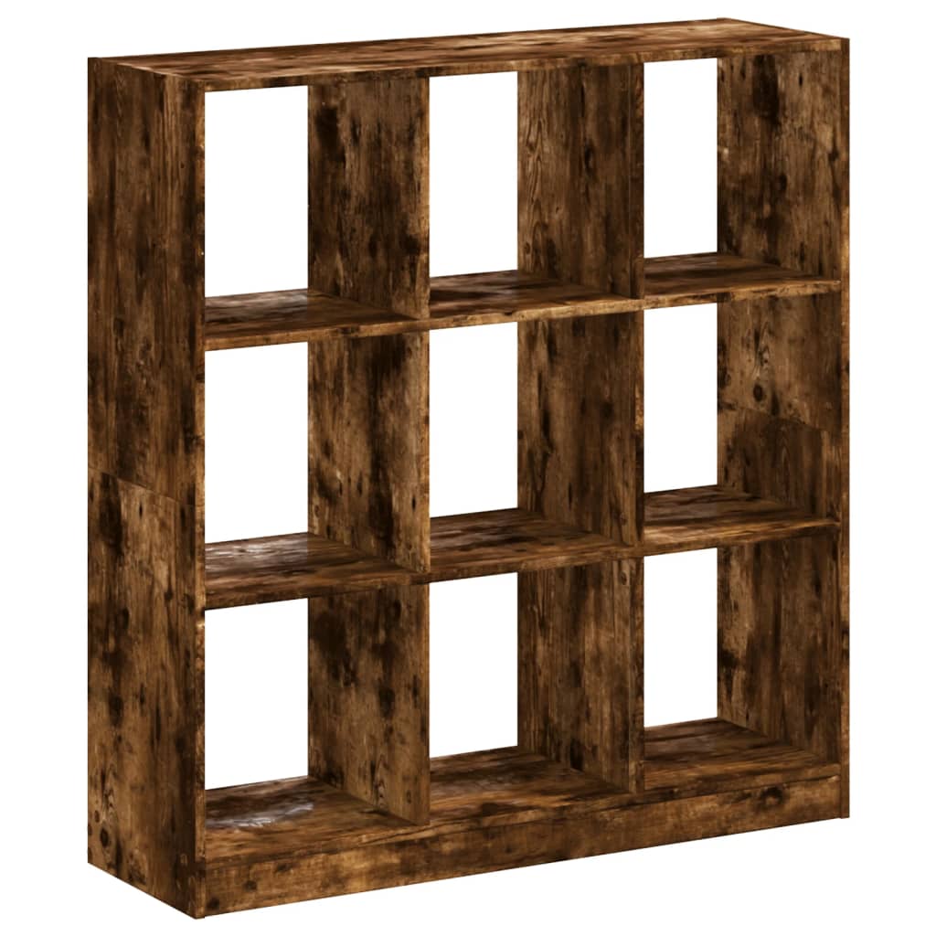 Libreria Rovere Fumo 102x32x108 cm in Legno Multistrato | homemem39