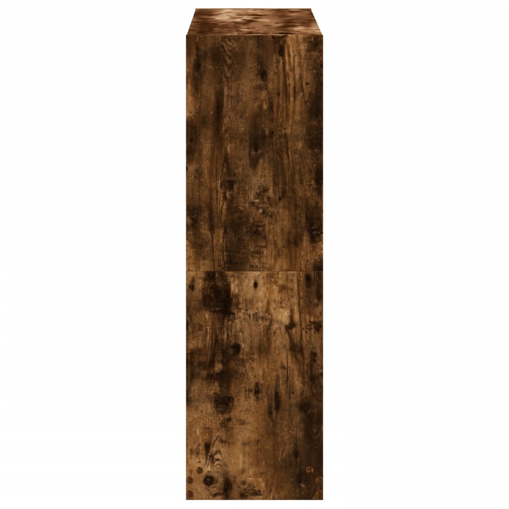 Libreria Rovere Fumo 102x32x108 cm in Legno Multistrato | homemem39