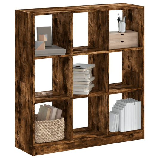 Libreria Rovere Fumo 102x32x108 cm in Legno Multistrato | homemem39