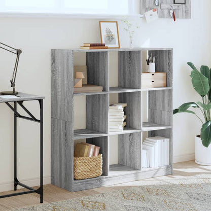 Libreria Grigio Sonoma 102x32x108 cm in Legno Multistrato | homemem39