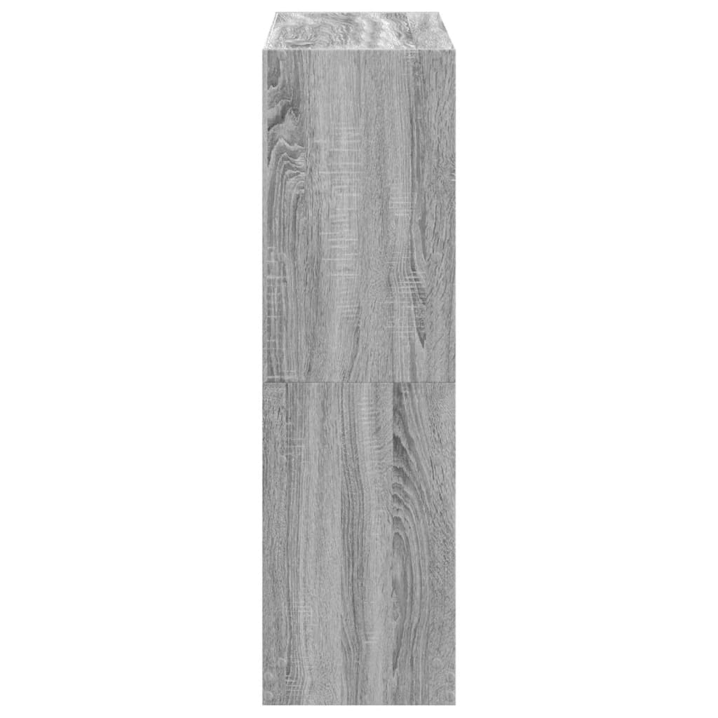 Libreria Grigio Sonoma 102x32x108 cm in Legno Multistrato | homemem39