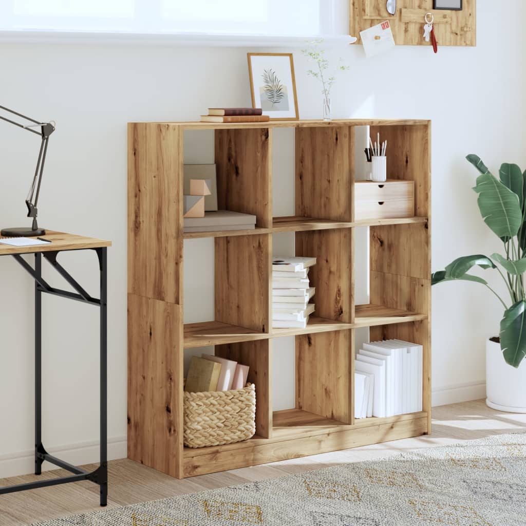 Libreria Rovere Artigianale 102x32x108 cm in Legno Multistrato | homemem39