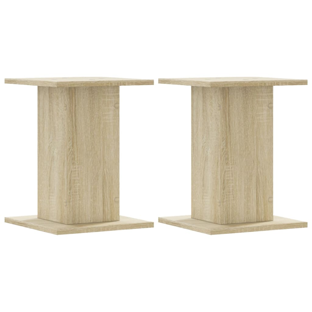Supporti per Piante 2 pz Rovere Sonoma 17x17x60cm in Truciolato | homemem39