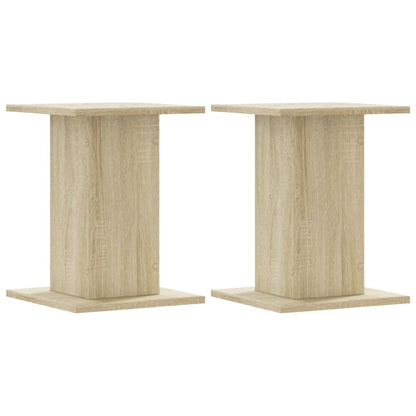 Supporti per Piante 2 pz Rovere Sonoma 17x17x60cm in Truciolato | homemem39