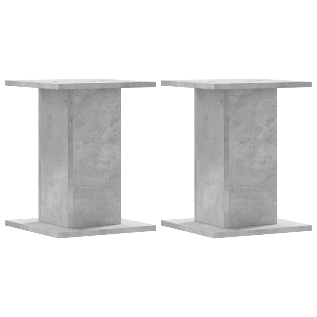 Supporti per Piante 2 pz Grigio Cemento 30x30x50 cm Truciolato - homemem39