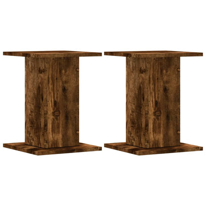 Supporti per Piante 2 pz Rovere Fumo 30x30x40 cm in Truciolato - homemem39