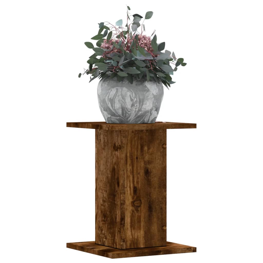 Supporti per Piante 2 pz Rovere Fumo 30x30x40 cm in Truciolato - homemem39