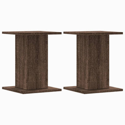 Supporti per Piante 2 pz Rovere Marrone 30x30x40 cm Truciolato - homemem39