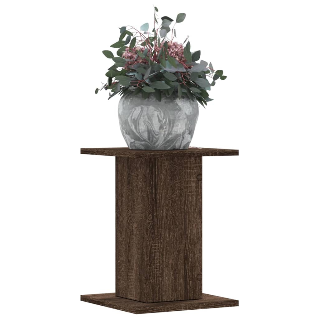 Supporti per Piante 2 pz Rovere Marrone 30x30x40 cm Truciolato - homemem39