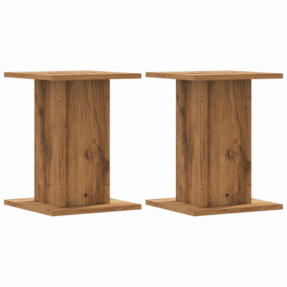 Supporti Piante 2 pz Rovere Artigianale 30x30x40 cm Truciolato - homemem39