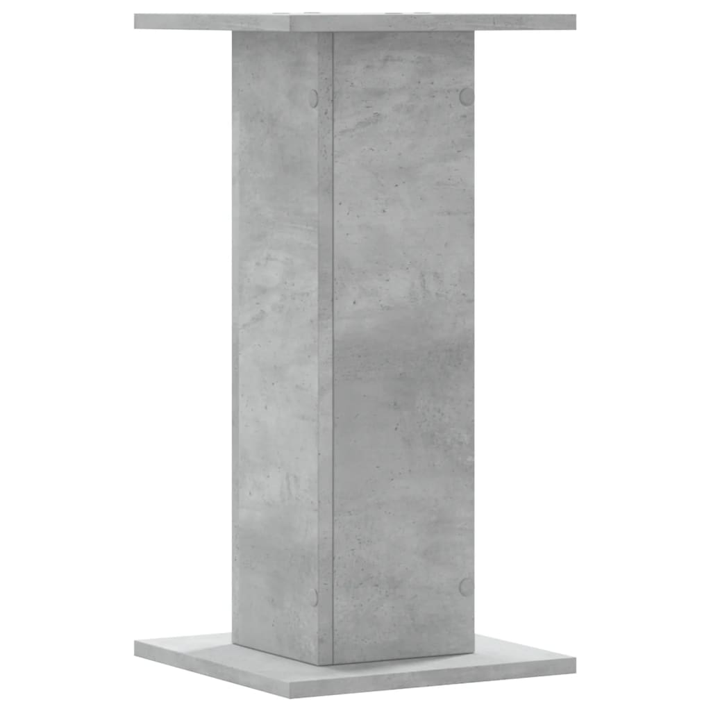 Supporti per Piante 2 pz Grigio Cemento 30x30x60 cm Truciolato