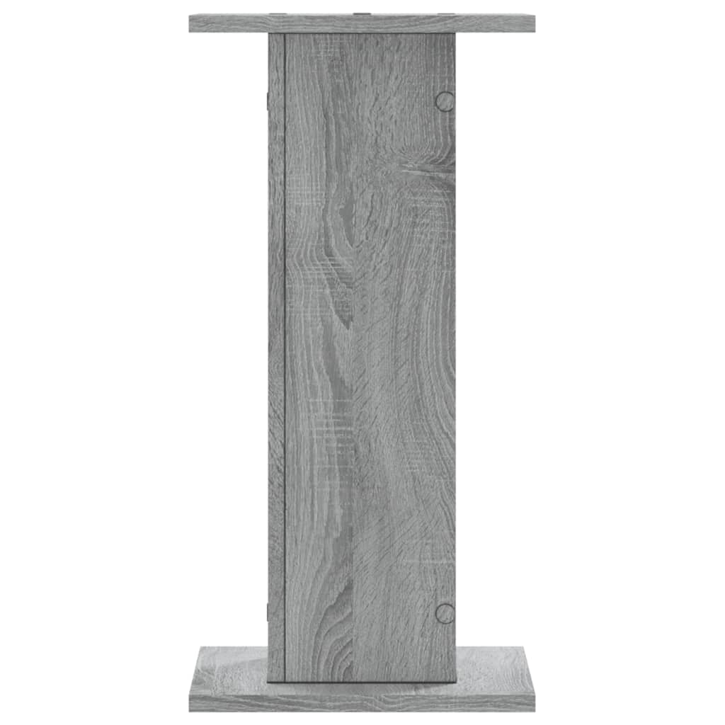 Supporti per Piante 2 pz Grigio Sonoma 30x30x60cm in Truciolato