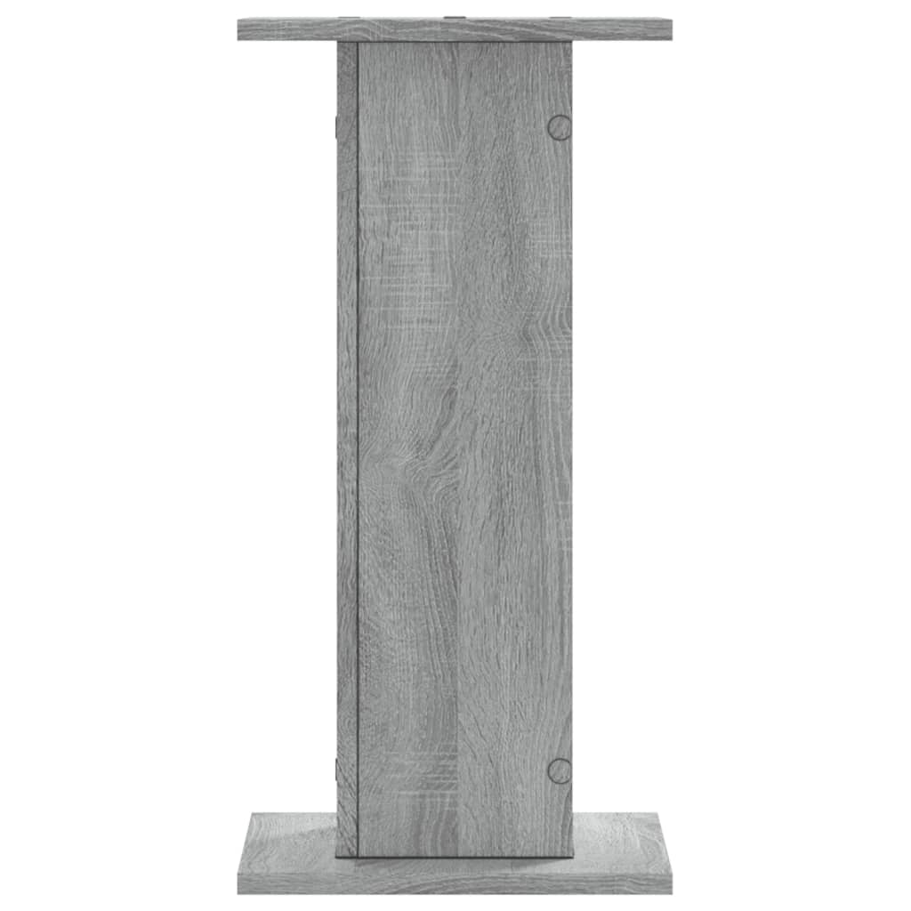 Supporti per Piante 2 pz Grigio Sonoma 30x30x60cm in Truciolato