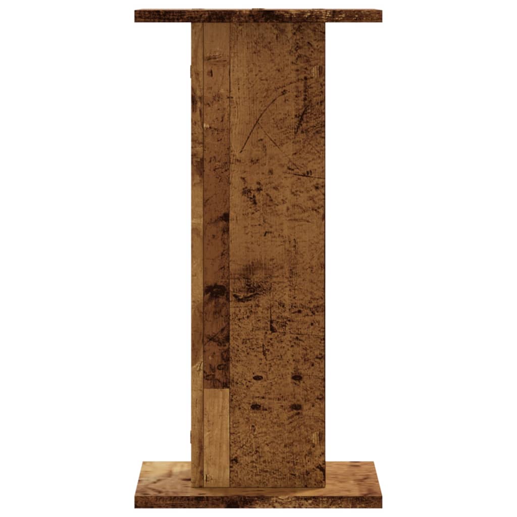 Supporti per Piante 2 pz Legno Vecchio 30x30x60 cm Truciolato