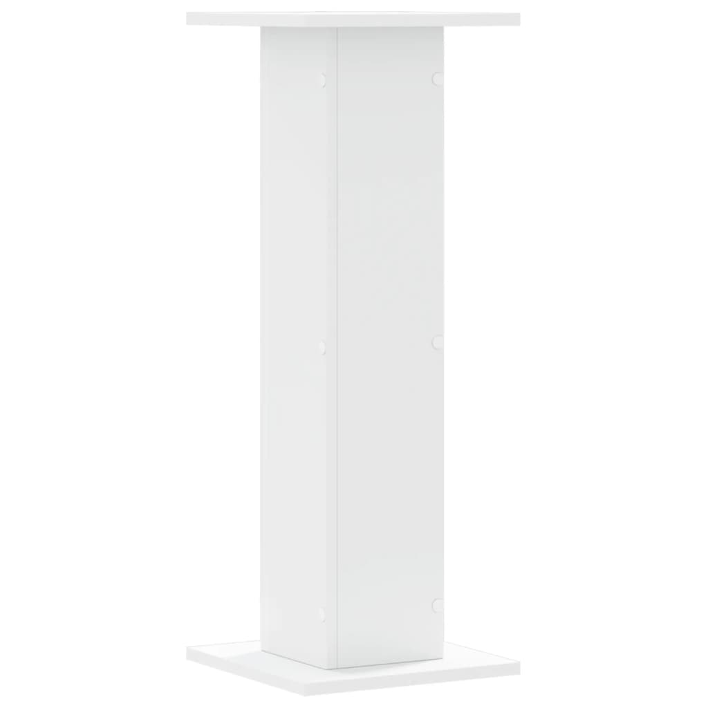 Supporti per Piante 2 pz Bianchi 30x30x80 cm Legno Multistrato - homemem39