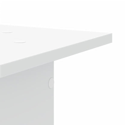 Supporti per Piante 2 pz Bianchi 30x30x80 cm Legno Multistrato - homemem39