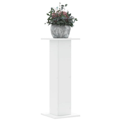 Supporti per Piante 2 pz Bianchi 30x30x80 cm Legno Multistrato - homemem39