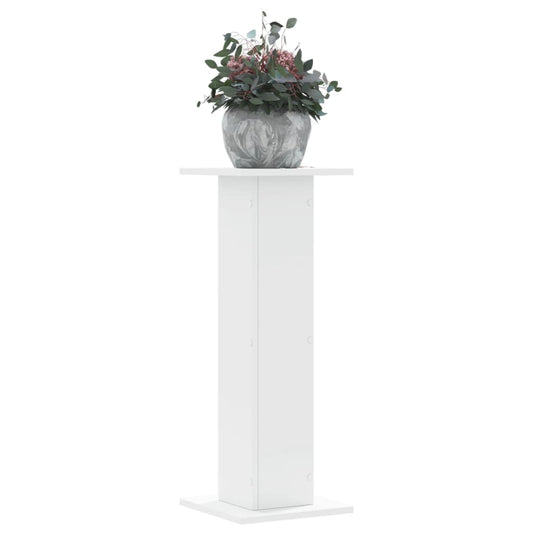 Supporti per Piante 2 pz Bianchi 30x30x80 cm Legno Multistrato - homemem39