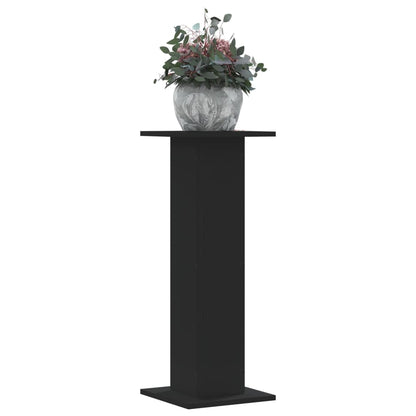 Supporti per Piante 2 pz Neri 30x30x80 cm Legno Multistrato - homemem39