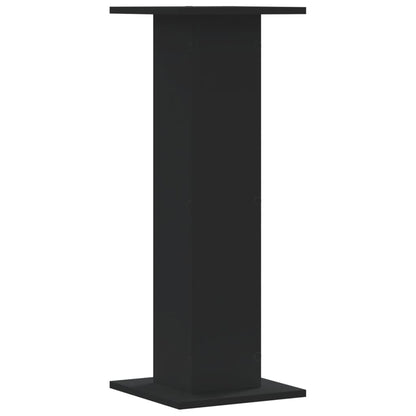 Supporti per Piante 2 pz Neri 30x30x80 cm Legno Multistrato - homemem39