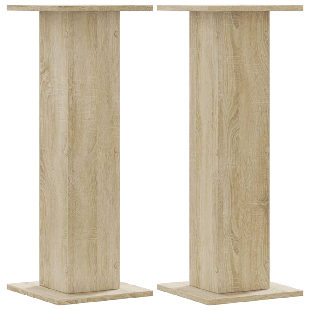 Supporti per Piante 2 pz Rovere Sonoma 30x30x80cm in Truciolato - homemem39