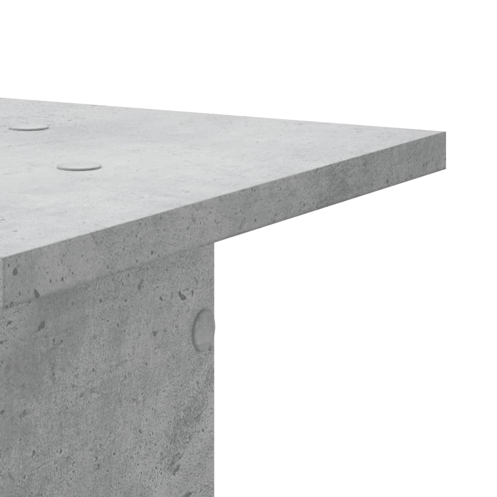 Supporti per Piante 2 pz Grigio Cemento 30x30x80 cm Truciolato - homemem39