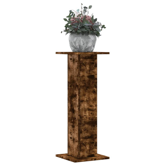 Supporti per Piante 2 pz Rovere Fumo 30x30x80 cm in Truciolato - homemem39